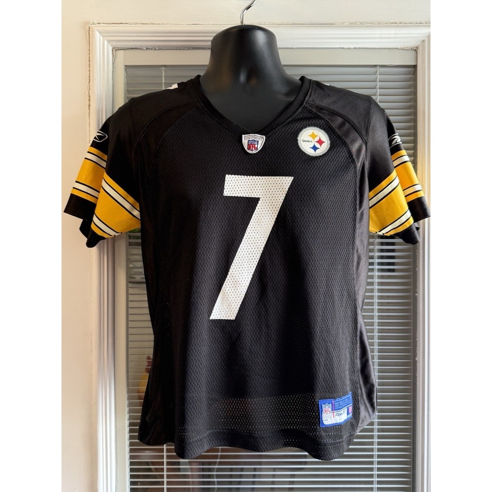 Reebok NFL Equipment Ben Roethlisberger #7 Steelers Jersey Youth Med. 10-12